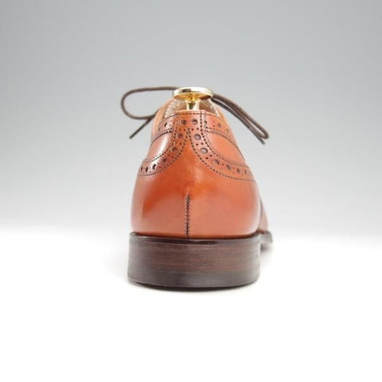 極美品★(英)チーニー 7.5F【定価￥82,500-★ARTHUR 3/アーサー/125ラスト】フルブローグ/カーフ/茶/メンズ/CHEANEY★l016