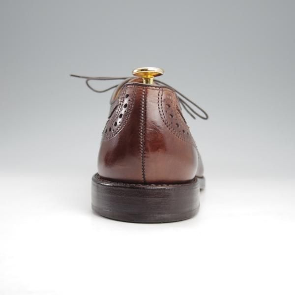 極美品★(米)アレンエドモンズ 9E【定価￥85,800-★STRAND/ストランド】セミブローグ/カーフ/濃茶/メンズ/ALLEN EDMONDS★l017