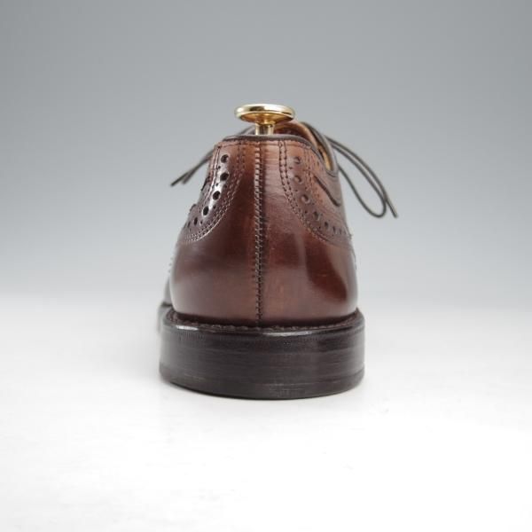 極美品★(米)アレンエドモンズ 9E【定価￥85,800-★STRAND/ストランド】セミブローグ/カーフ/濃茶/メンズ/ALLEN EDMONDS★l017