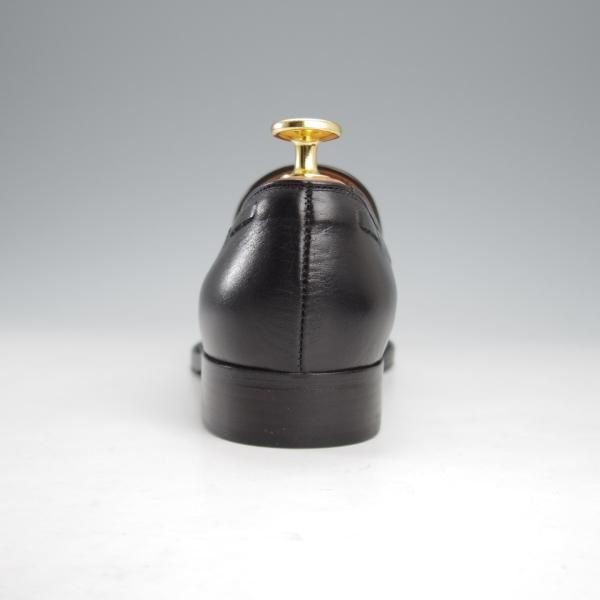 未使用★(伊)エルメネジルド・ゼニア(レディース) SIZE 37【★タッセルローファー/黒】カーフ/Ermenegildo Zegna★l018