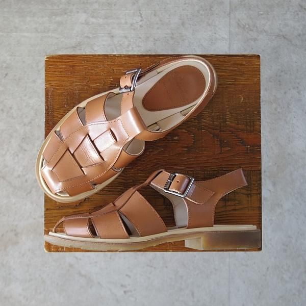 使用僅か★パラブーツ(レディース) SIZE 4【定価￥49,500-★IBERIS/グルカサンダル】イベリス/カーフ/茶/Paraboot★l019
