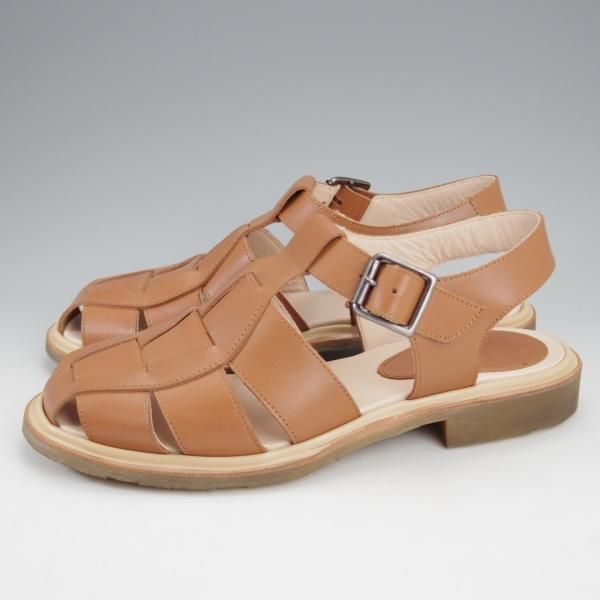 使用僅か★パラブーツ(レディース) SIZE 4【定価￥49,500-★IBERIS/グルカサンダル】イベリス/カーフ/茶/Paraboot★l019
