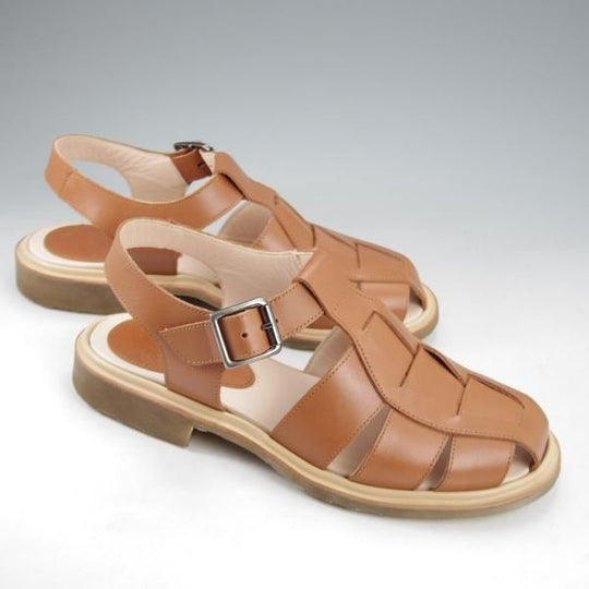 使用僅か★パラブーツ(レディース) SIZE 4【定価￥49,500-★IBERIS/グルカサンダル】イベリス/カーフ/茶/Paraboot★l019