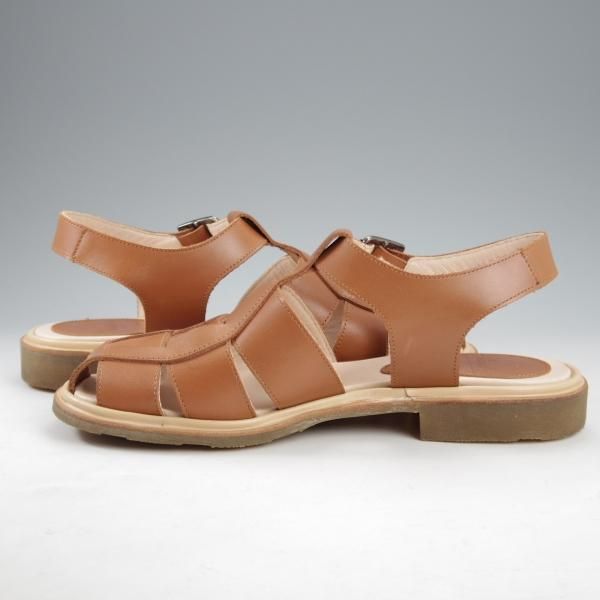 使用僅か★パラブーツ(レディース) SIZE 4【定価￥49,500-★IBERIS/グルカサンダル】イベリス/カーフ/茶/Paraboot★l019