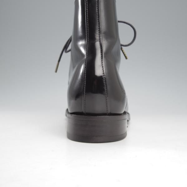 極上★(英)SANDERS/サンダース(レディース) SIZE 4【ミリタリーコレクション★ジョージブーツ/1220B】黒/ポリッシュレザー★l022