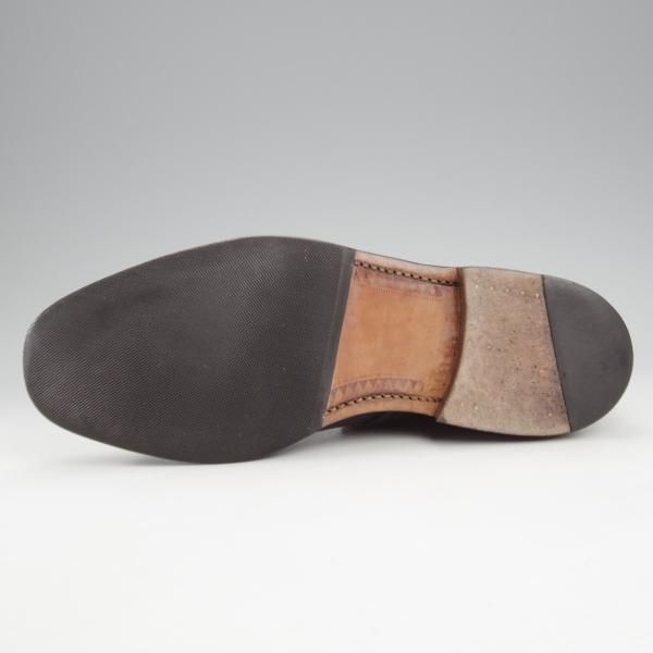 極上★(英)SANDERS/サンダース(レディース) SIZE 4【ミリタリーコレクション★ジョージブーツ/1220B】黒/ポリッシュレザー★l022