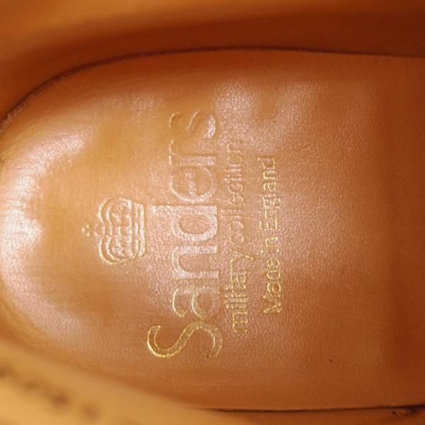 極上★(英)SANDERS/サンダース(レディース) SIZE 4【ミリタリーコレクション★ジョージブーツ/1220B】黒/ポリッシュレザー★l022