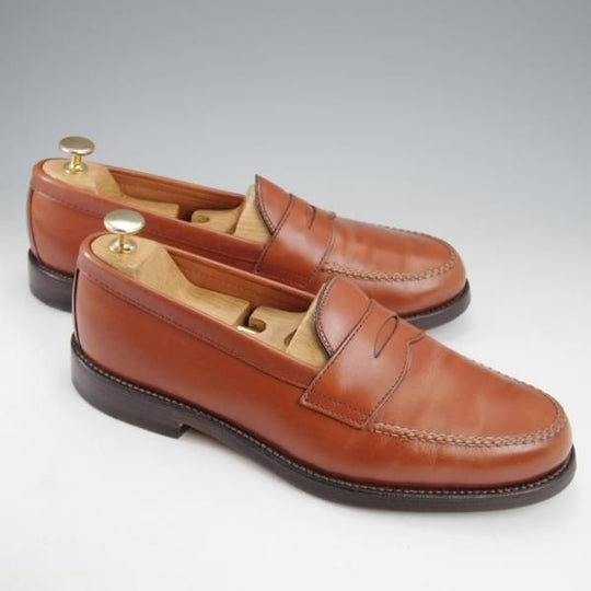 極上★オールデン 9D【現行定価13万円程度★コインローファー/6714】ヴァンラスト/バンラスト/茶/カーフ/ALDEN★l023