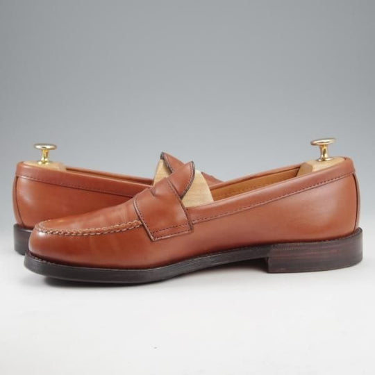 極上★オールデン 9D【現行定価13万円程度★コインローファー/6714】ヴァンラスト/バンラスト/茶/カーフ/ALDEN★l023