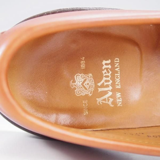 極上★オールデン 9D【現行定価13万円程度★コインローファー/6714】ヴァンラスト/バンラスト/茶/カーフ/ALDEN★l023