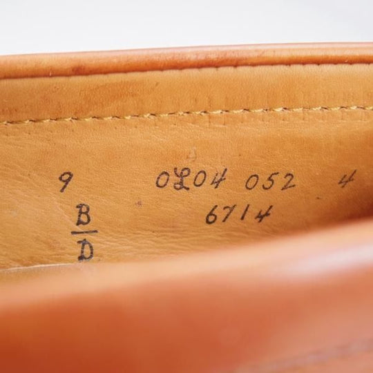 極上★オールデン 9D【現行定価13万円程度★コインローファー/6714】ヴァンラスト/バンラスト/茶/カーフ/ALDEN★l023