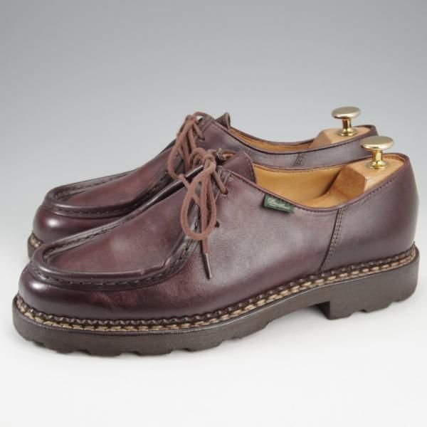 極美品★パラブーツ SIZE 40【定価￥94,600-★ミカエル/MICHAEL】チロリアンシューズ/リスレザー/CAFE/濃茶/メンズ/Paraboot★l024