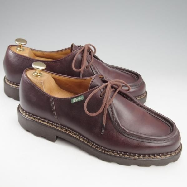 極美品★パラブーツ SIZE 40【定価￥94,600-★ミカエル/MICHAEL】チロリアンシューズ/リスレザー/CAFE/濃茶/メンズ/Paraboot★l024