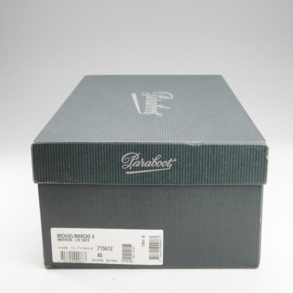 極美品★パラブーツ SIZE 40【定価￥94,600-★ミカエル/MICHAEL】チロリアンシューズ/リスレザー/CAFE/濃茶/メンズ/Paraboot★l024
