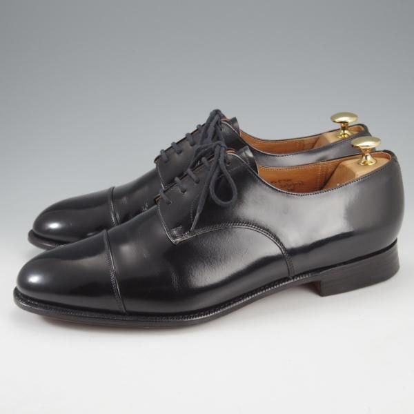 極上★チャーチ 95F/UK9.5【旧チャーチ★ブックバインダーカーフ/BURFORD/3都市ロゴ】84ラスト/ストレートチップ/黒/Church's★l025