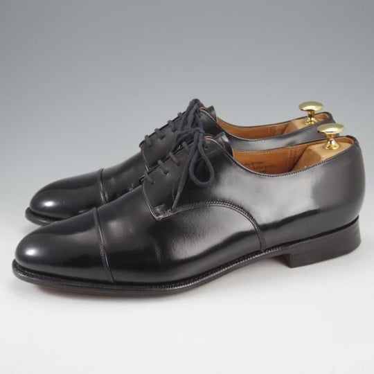 極上★チャーチ 95F/UK9.5【旧チャーチ★ブックバインダーカーフ/BURFORD/3都市ロゴ】84ラスト/ストレートチップ/黒/Church's★l025