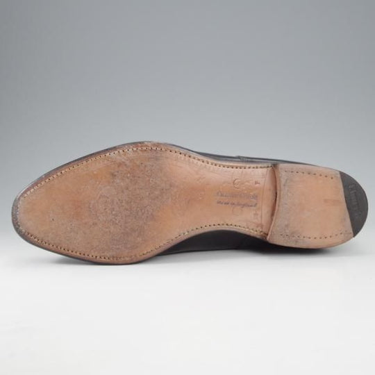 極上★チャーチ 95F/UK9.5【旧チャーチ★ブックバインダーカーフ/BURFORD/3都市ロゴ】84ラスト/ストレートチップ/黒/Church's★l025