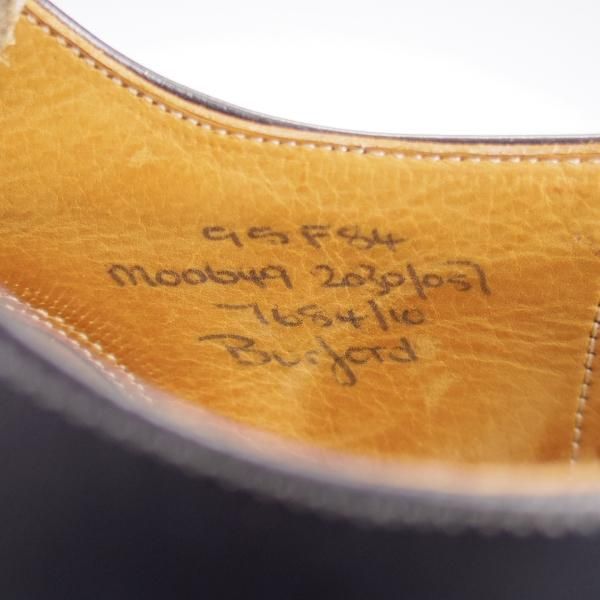 極上★チャーチ 95F/UK9.5【旧チャーチ★ブックバインダーカーフ/BURFORD/3都市ロゴ】84ラスト/ストレートチップ/黒/Church's★l025