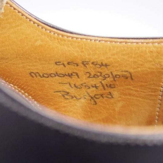 極上★チャーチ 95F/UK9.5【旧チャーチ★ブックバインダーカーフ/BURFORD/3都市ロゴ】84ラスト/ストレートチップ/黒/Church's★l025