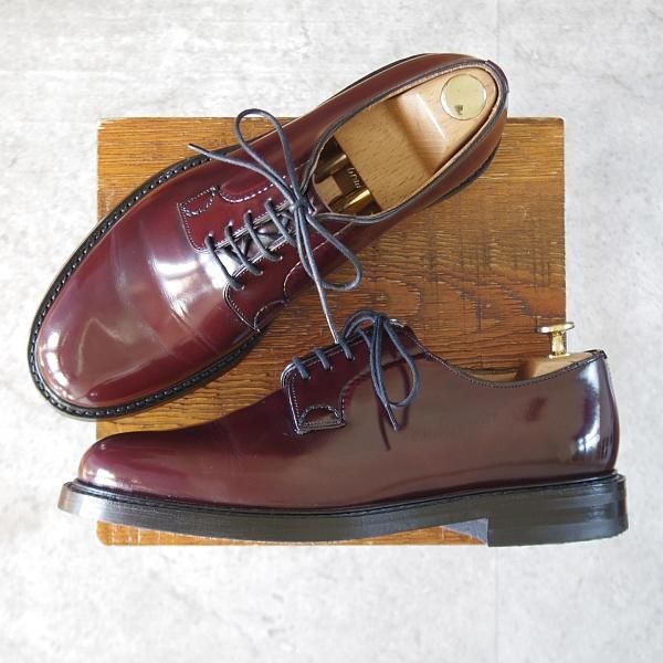 極上★チャーチ 80F/UK8【定価￥181,500-★ダイナイトソール/SHANNON R】シャノン/103ラスト/プレーントゥ/赤茶/メンズ/Church's★l026