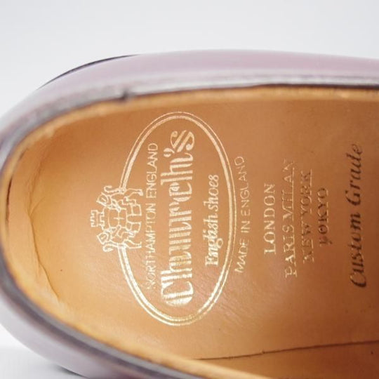 極上★チャーチ 80F/UK8【定価￥181,500-★ダイナイトソール/SHANNON R】シャノン/103ラスト/プレーントゥ/赤茶/メンズ/Church's★l026