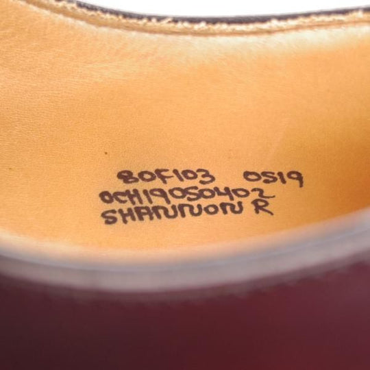 極上★チャーチ 80F/UK8【定価￥181,500-★ダイナイトソール/SHANNON R】シャノン/103ラスト/プレーントゥ/赤茶/メンズ/Church's★l026