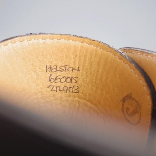 美品★ジョンロブ 6E【定価￥224,400-★HELSTON/レースアップブーツ】0015ラスト/シボ革/黒/メンズ/JOHN LOBB★l027