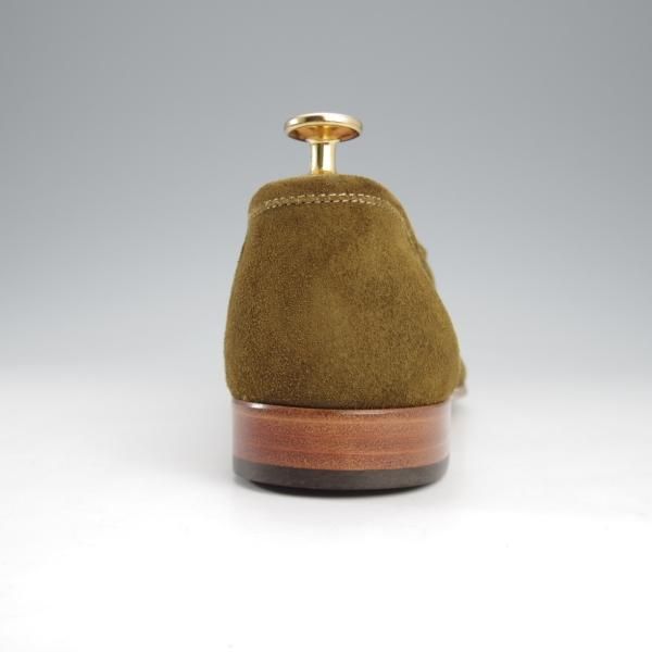 未使用★ジョンロブ 6E【現行定価￥154,000-★ローファー/YARDLEY】8695ラスト/スリッポン/スエード/DEEP GREEN/メンズ/JOHN LOBB★l028