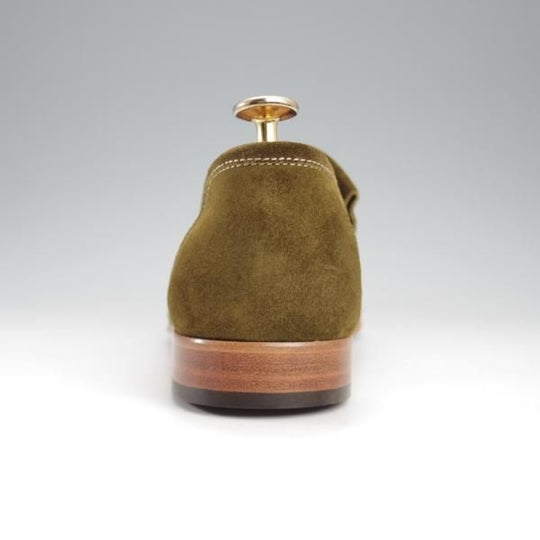 未使用★ジョンロブ 6E【現行定価￥154,000-★ローファー/YARDLEY】8695ラスト/スリッポン/スエード/DEEP GREEN/メンズ/JOHN LOBB★l028