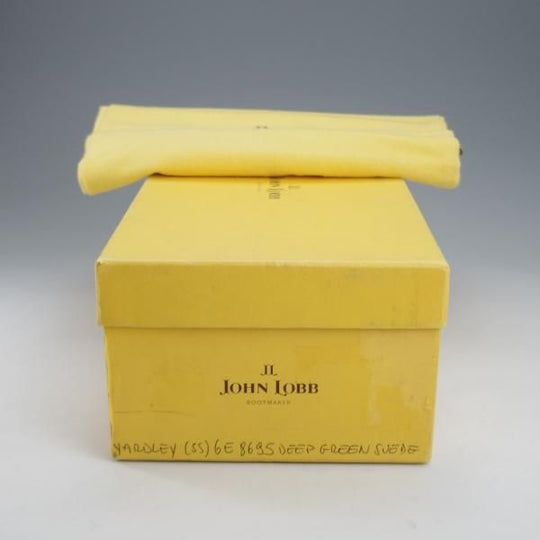 未使用★ジョンロブ 6E【現行定価￥154,000-★ローファー/YARDLEY】8695ラスト/スリッポン/スエード/DEEP GREEN/メンズ/JOHN LOBB★l028