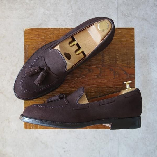 ほぼ試着程度★オールデン 6.5D【定価￥122,100-★タッセルローファー/666】アバディーンラスト/スエード/濃茶/メンズ/ALDEN★l030