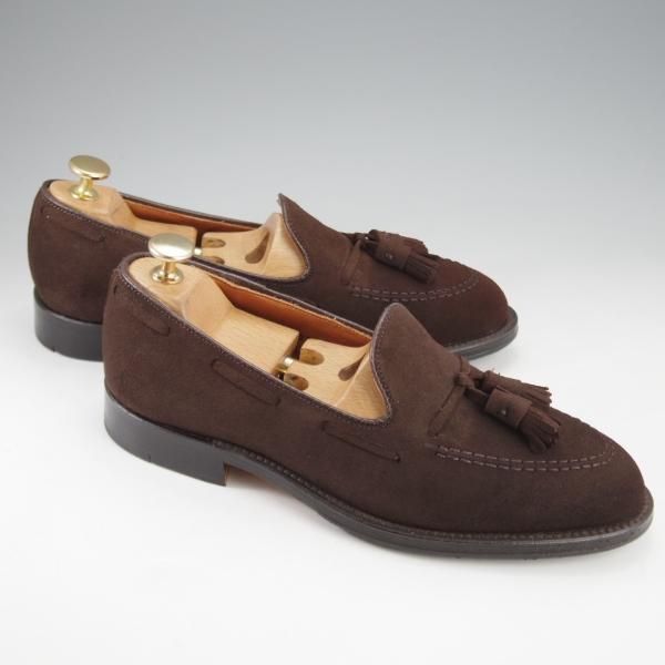 ほぼ試着程度★オールデン 6.5D【定価￥122,100-★タッセルローファー/666】アバディーンラスト/スエード/濃茶/メンズ/ALDEN★l030