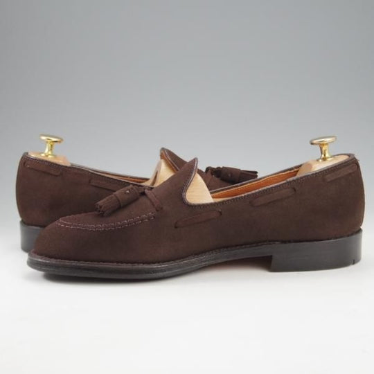 ほぼ試着程度★オールデン 6.5D【定価￥122,100-★タッセルローファー/666】アバディーンラスト/スエード/濃茶/メンズ/ALDEN★l030