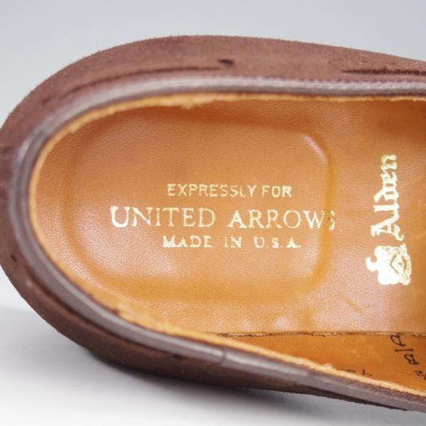 ほぼ試着程度★オールデン 6.5D【定価￥122,100-★タッセルローファー/666】アバディーンラスト/スエード/濃茶/メンズ/ALDEN★l030