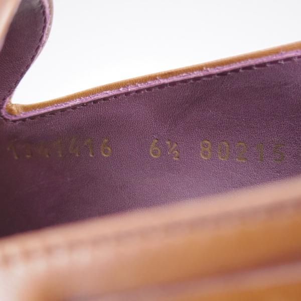 未使用★(スペイン製)カルミナ SIZE 6.5【定価￥79,200-★タッセルローファー/80215】UETAMラスト/カーフ/茶/メンズ/CARMINA★l031