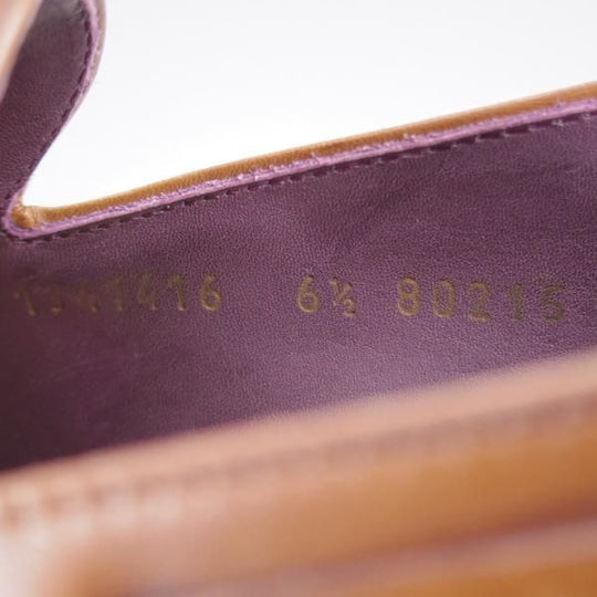 未使用★(スペイン製)カルミナ SIZE 6.5【定価￥79,200-★タッセルローファー/80215】UETAMラスト/カーフ/茶/メンズ/CARMINA★l031