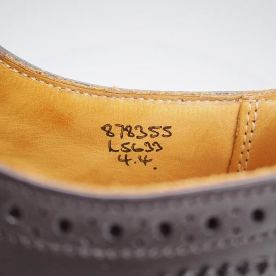 未使用★トリッカーズ(レディース) SIZE 4【モデル定価￥121,000-★フルブローグ/BOURTON】L5633/フルブローグ/黒×白/Tricker's★l032