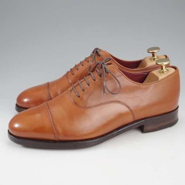 極上★(英)グレンソン 6EF【貴重★Anniversary EDITION/ストレートチップ】カーフ/茶/メンズ/GRENSON★l039