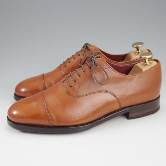 極上★(英)グレンソン 6EF【貴重★Anniversary EDITION/ストレートチップ】カーフ/茶/メンズ/GRENSON★l039