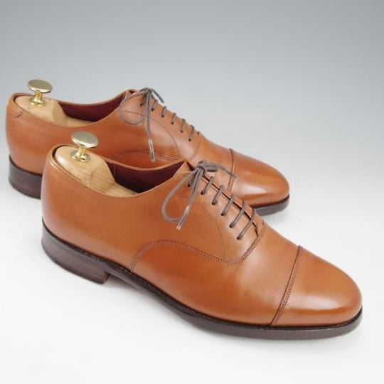 極上★(英)グレンソン 6EF【貴重★Anniversary EDITION/ストレートチップ】カーフ/茶/メンズ/GRENSON★l039