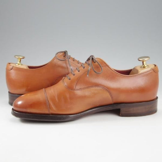 極上★(英)グレンソン 6EF【貴重★Anniversary EDITION/ストレートチップ】カーフ/茶/メンズ/GRENSON★l039