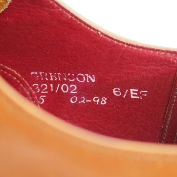 極上★(英)グレンソン 6EF【貴重★Anniversary EDITION/ストレートチップ】カーフ/茶/メンズ/GRENSON★l039