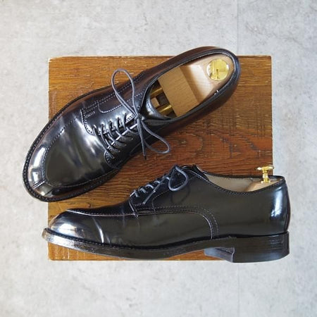 極上★オールデン 6D【同系モデル定価￥182,600-★コードバン仕様/モディファイドラスト】54332/Vチップ/黒/メンズ/ALDEN★l041