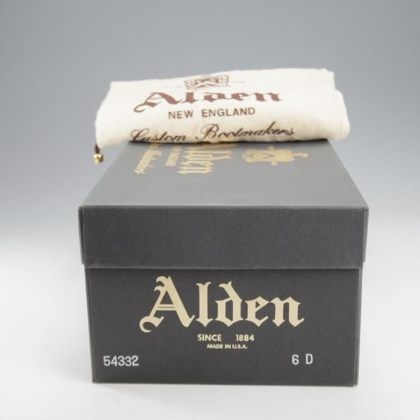 極上★オールデン 6D【同系モデル定価￥182,600-★コードバン仕様/モディファイドラスト】54332/Vチップ/黒/メンズ/ALDEN★l041