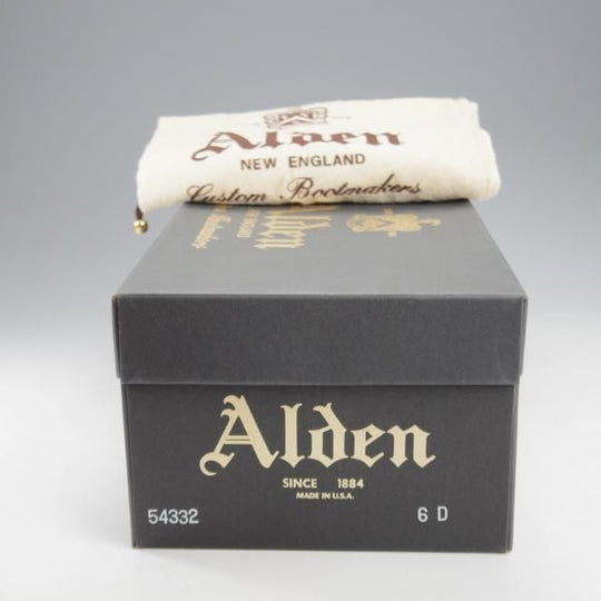 極上★オールデン 6D【同系モデル定価￥182,600-★コードバン仕様/モディファイドラスト】54332/Vチップ/黒/メンズ/ALDEN★l041