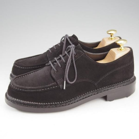 極美品★J.M.ウエストン SIZE 5【定価￥137,500-★ユージーンゴルフ/Eugene Golf/C41】Uチップ/スエード/黒/Weston/ウェストン★l042