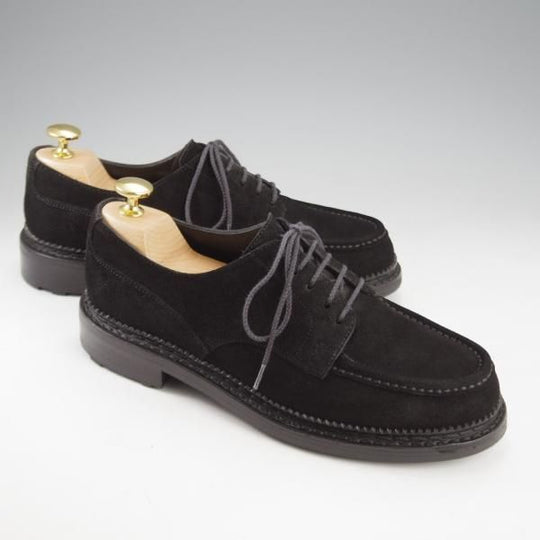 極美品★J.M.ウエストン SIZE 5【定価￥137,500-★ユージーンゴルフ/Eugene Golf/C41】Uチップ/スエード/黒/Weston/ウェストン★l042