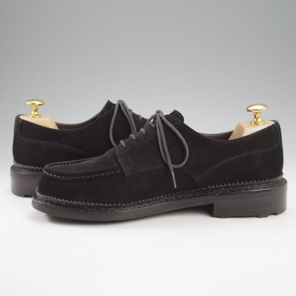 極美品★J.M.ウエストン SIZE 5【定価￥137,500-★ユージーンゴルフ/Eugene Golf/C41】Uチップ/スエード/黒/Weston/ウェストン★l042