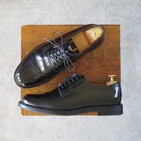 極美品★チャーチ(レディース) SIZE 37.5【定価￥160,600-★シャノン/SHANNON 2WR】プレーントゥ/黒/Church's★l043