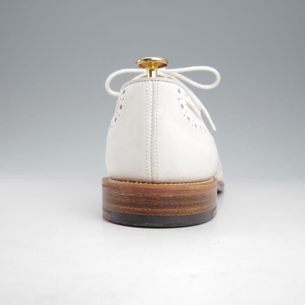 未使用★トリッカーズ SIZE 8【バートン同系モデル★BOWOOD/カントリーシューズ】M6973/ヌバック×キャンバス/白/Tricker's★l054